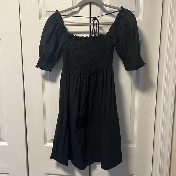 Hill House Home Athena Nap Dress black dot size xs - Picture 4 of 5
